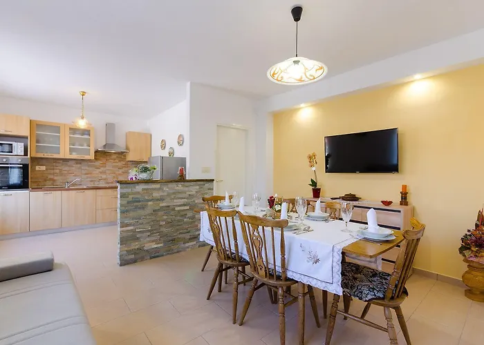 Mediterranes Steinhaus Mit Grosser Terrasse, Aussendusche, Privatpool, Babybett, Waschmaschine Ferienhaus Grižane